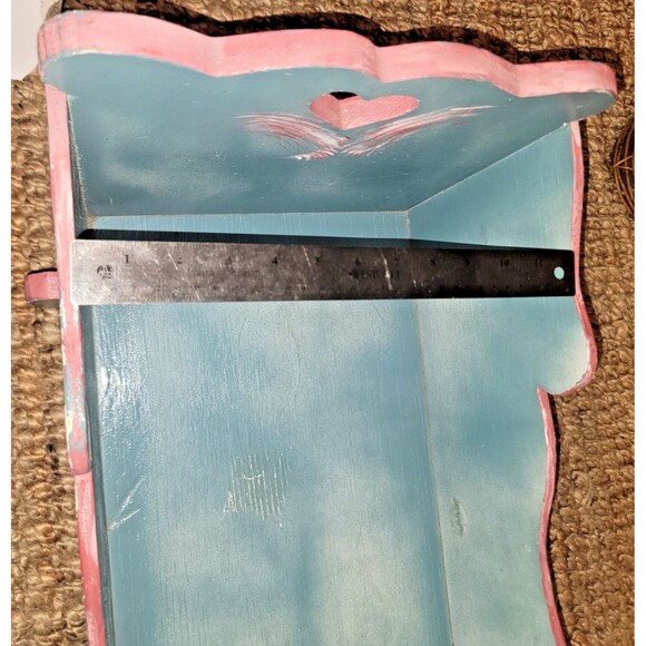 VTG Wooden Rocking Doll Cradle Crib Handmade 20" Primitive Doll Furniture 50s - Picture 16 of 16